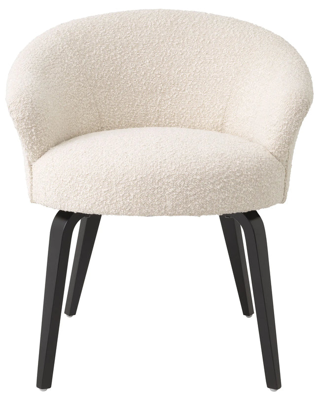 EICHHOLTZ | DINING CHAIR MORETTI - BOUCLÉ CREAM