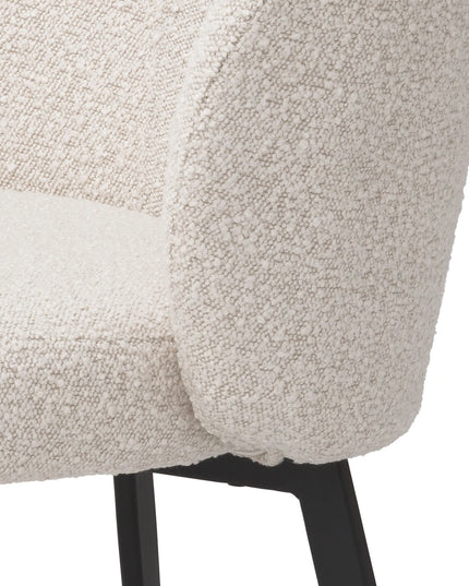 EICHHOLTZ | DINING CHAIR LlOYD SET OF 2 - BOUCLÉ CREAM