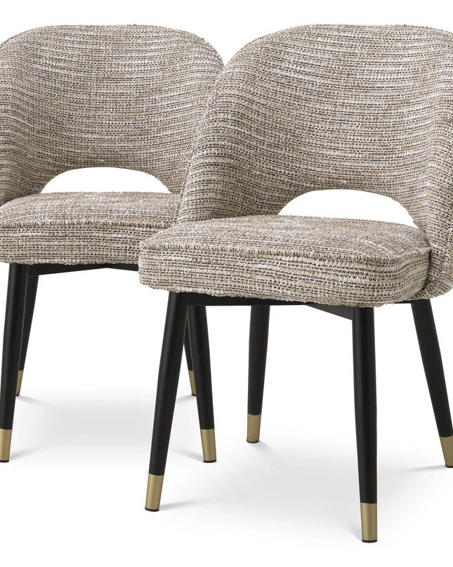 EICHHOLTZ | DINING CHAIR CLIFF SET OF 2 - MADEMOISELLE BEIGE