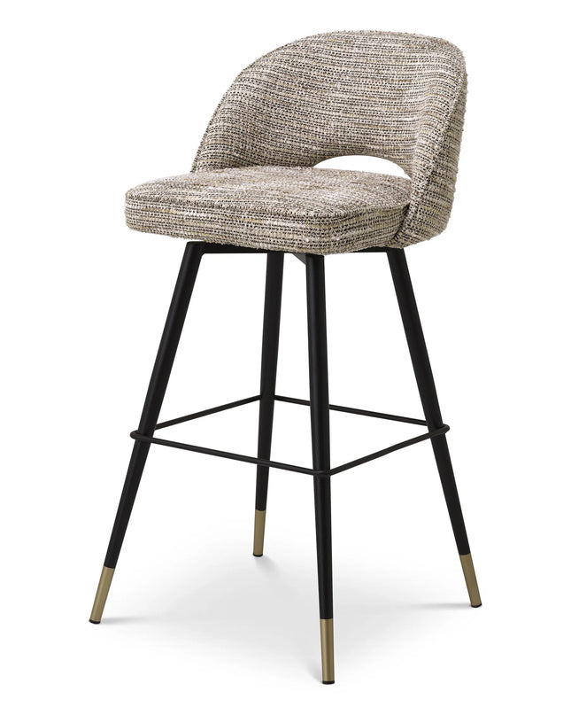 EICHHOLTZ | BAR STOOL CLIFF SET OF 2 - MADEMOISELLE BEIGE