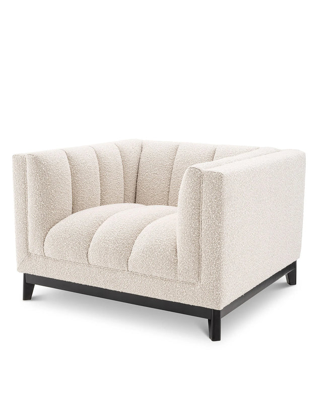 EICHHOLTZ | CHAIR DITMAR - BOUCLÉ CREAM