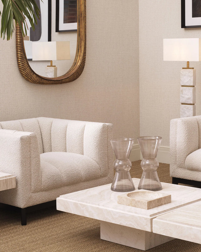 EICHHOLTZ | CHAIR DITMAR - BOUCLÉ CREAM