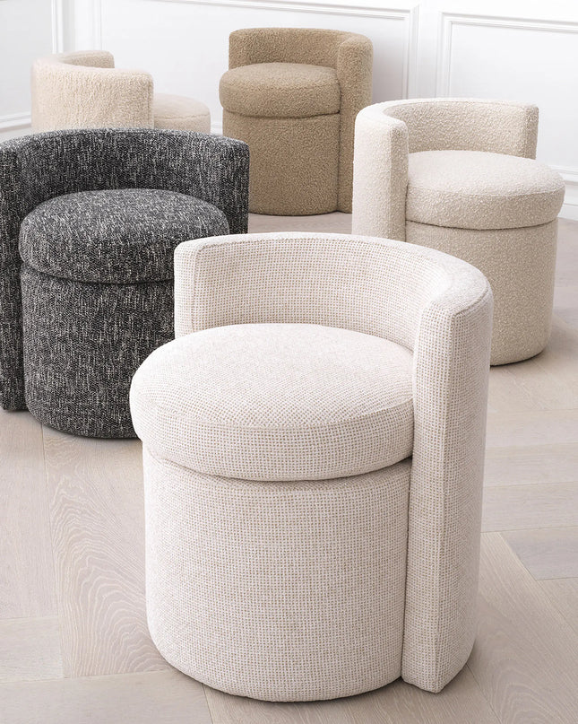EICHHOLTZ | STOOL ARCADIA - CAMBON BLACK