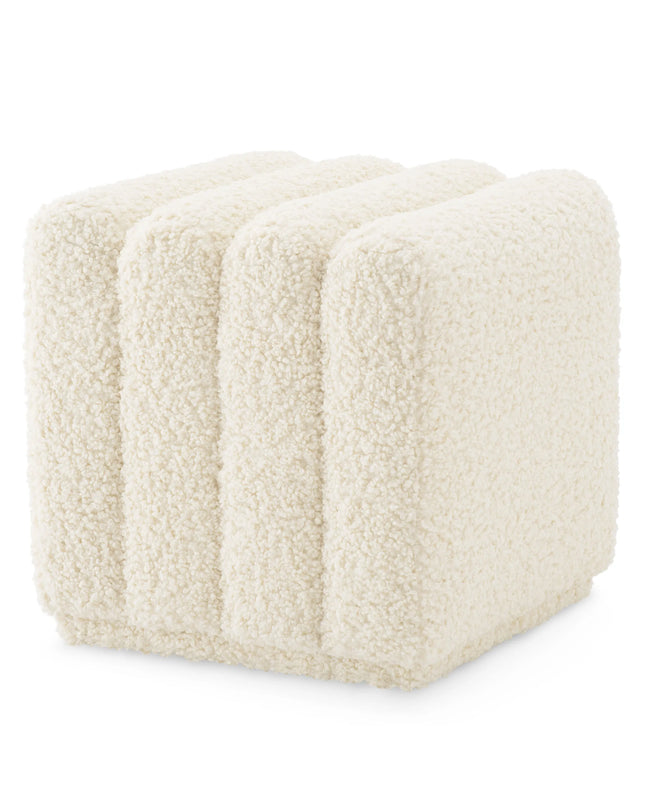 EICHHOLTZ | STOOL BENTE - FAUX SHERLING