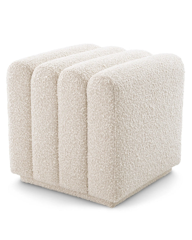 EICHHOLTZ | STOOL BENTE - BOUCLÉ CREAM