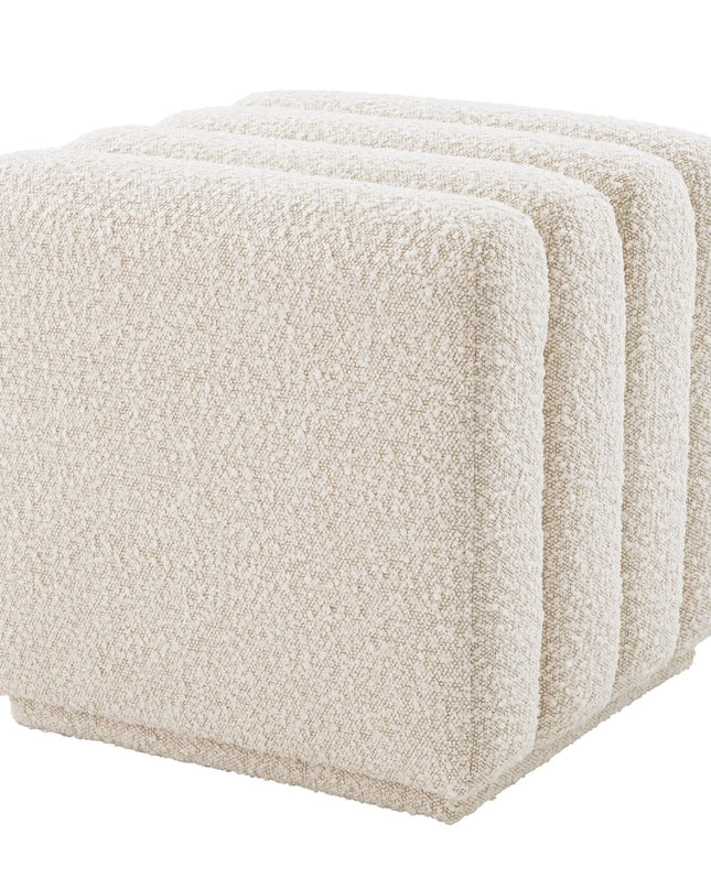 EICHHOLTZ | STOOL BENTE - BOUCLÉ CREAM