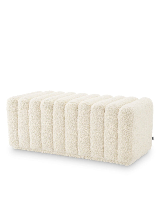 EICHHOLTZ | BENCH BENTE - FAUX SHERLING