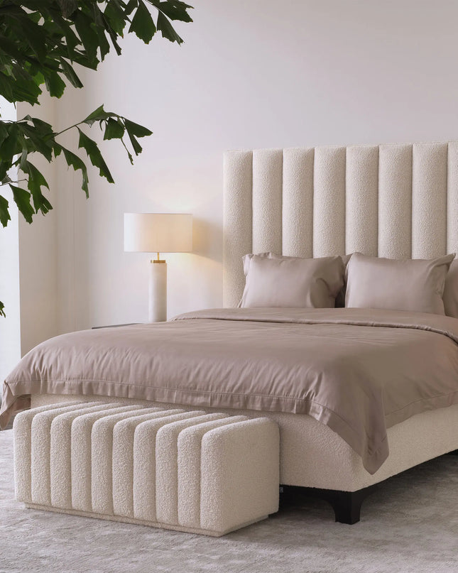 EICHHOLTZ | BENCH BENTE - FAUX SHERLING