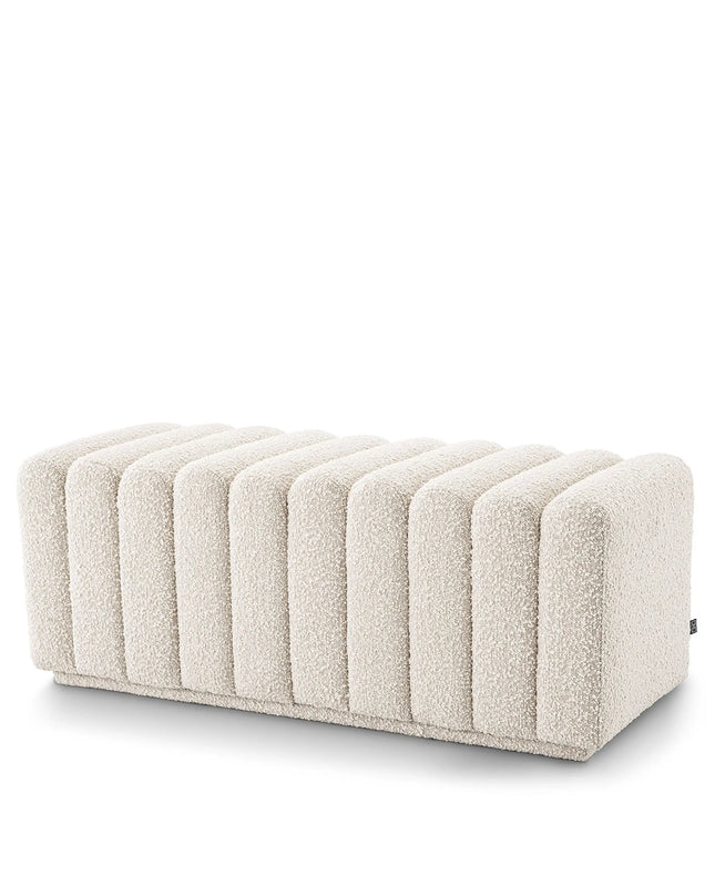 EICHHOLTZ | BENCH BENTE - BOUCLÉ CREAM