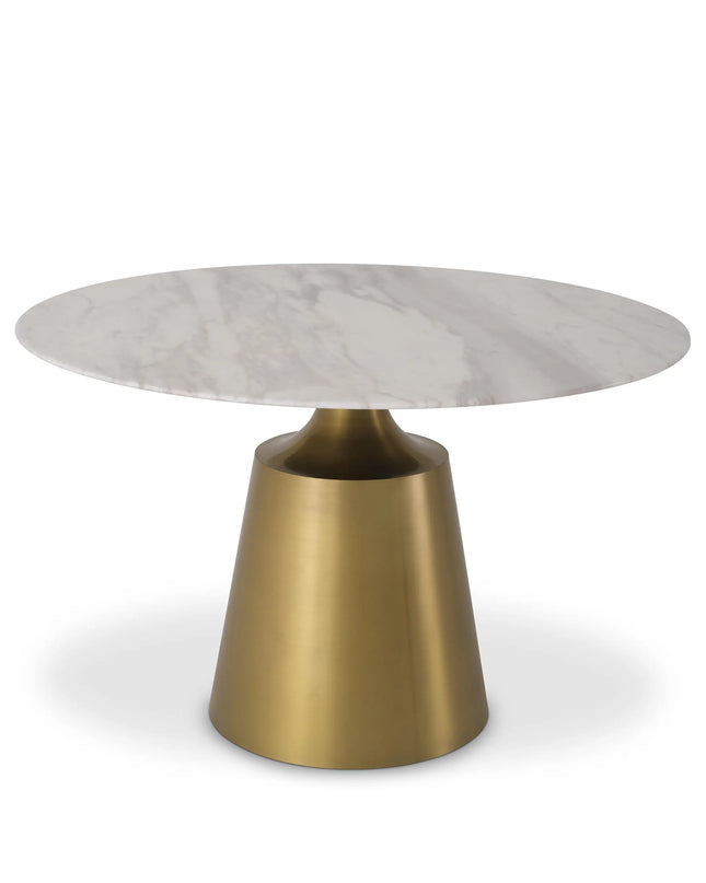 EICHHOLTZ | DINING TABLE NATHAN - WHITE MARBLE
