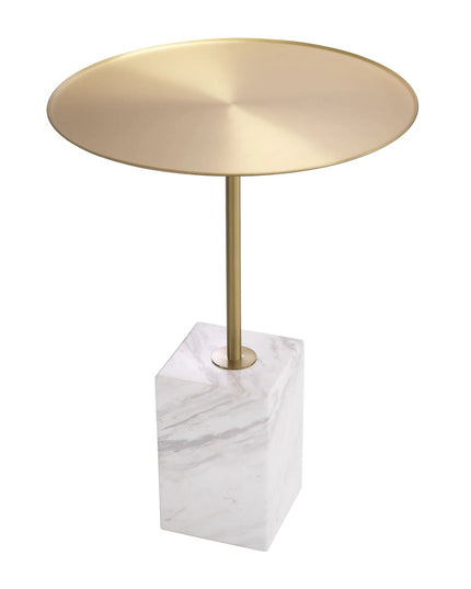 EICHHOLTZ | SIDE TABLE COLE - WITE MARBLE - SHOWROOM ARTIKEL