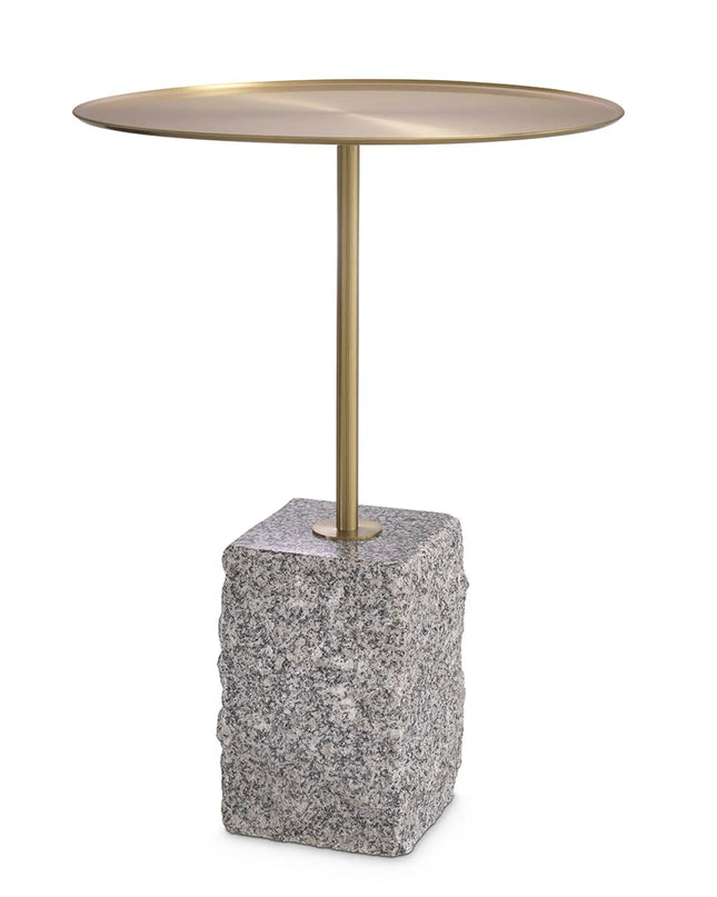 EICHHOLTZ | SIDE TABLE COLE - GREY GRANITE - SHOWROOM ARTIKEL