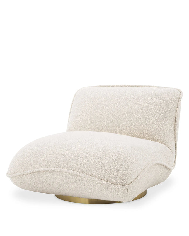 EICHHOLTZ | SWIVEL CHAIR RELAX - BOUCLÉ CREAM