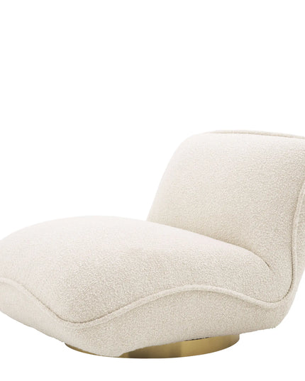 EICHHOLTZ | SWIVEL CHAIR RELAX - BOUCLÉ CREAM