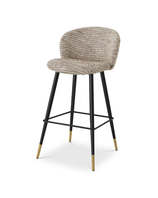 EICHHOLTZ | BAR STOOL VOLANTE - MADEMOISELLE BEIGE