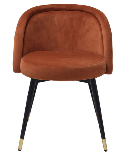 EICHHOLTZ | DINING CHAIR CHLOÉ SET OF 2 - ORANGE VELVET
