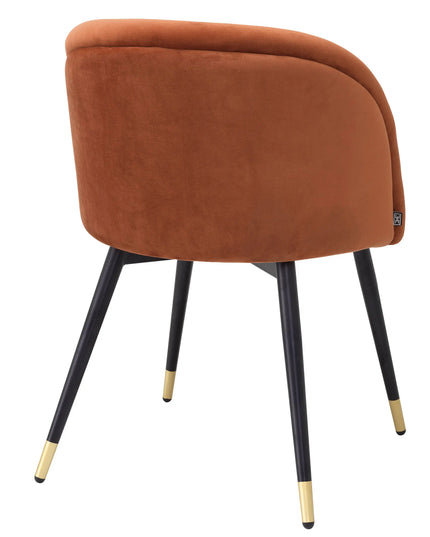 EICHHOLTZ | DINING CHAIR CHLOÉ SET OF 2 - ORANGE VELVET