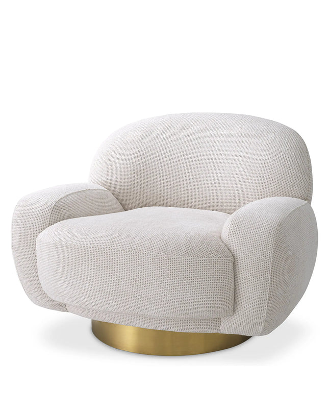 EICHHOLTZ | SWIVEL CHAIR UDINE - OFF WHITE