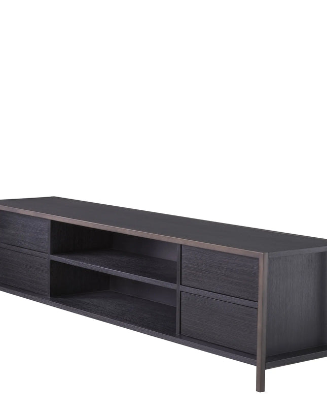 EICHHOLTZ | TV CABINET WILMOT - CHARCOAL GREY OAK
