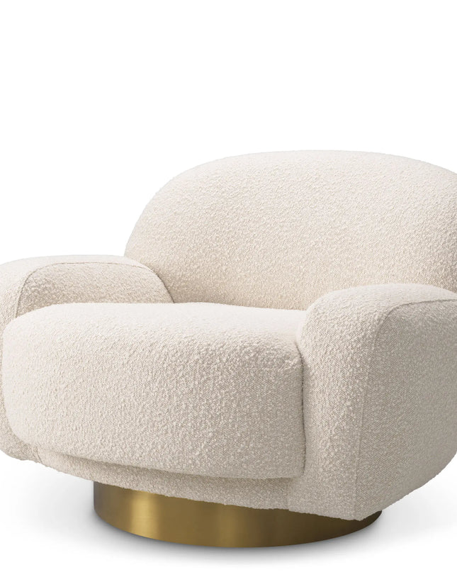 EICHHOLTZ | SWIVEL CHAIR UDINE - BOUCLÉ CREAM