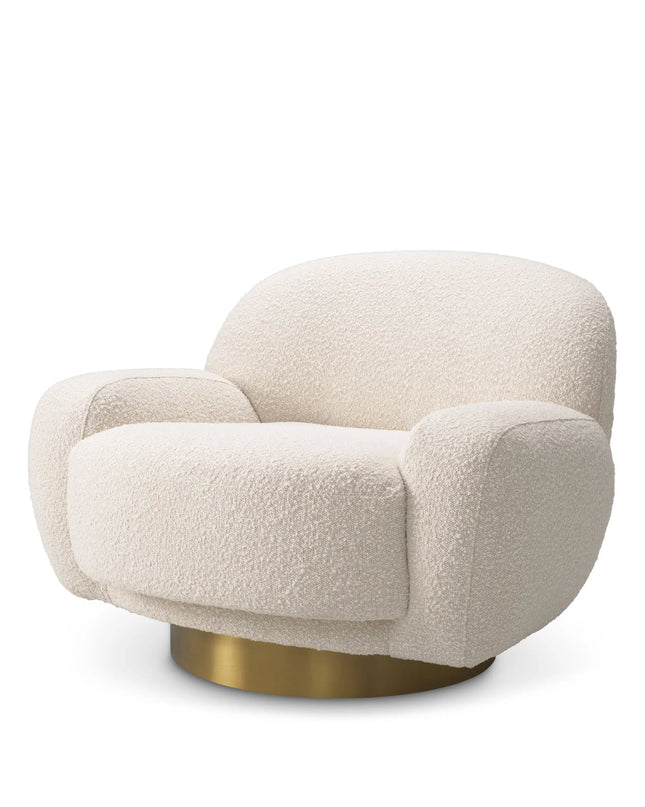 EICHHOLTZ | SWIVEL CHAIR UDINE - BOUCLÉ CREAM