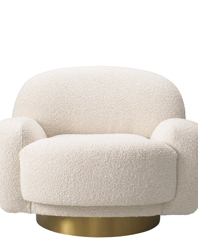 EICHHOLTZ | SWIVEL CHAIR UDINE - BOUCLÉ CREAM