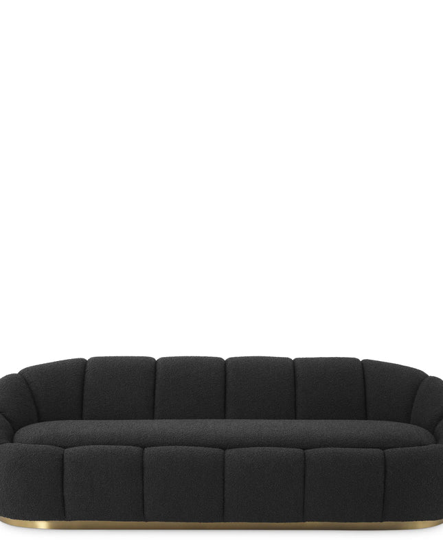 EICHHOLTZ | SOFA INGER - BOUCLÉ BLACK