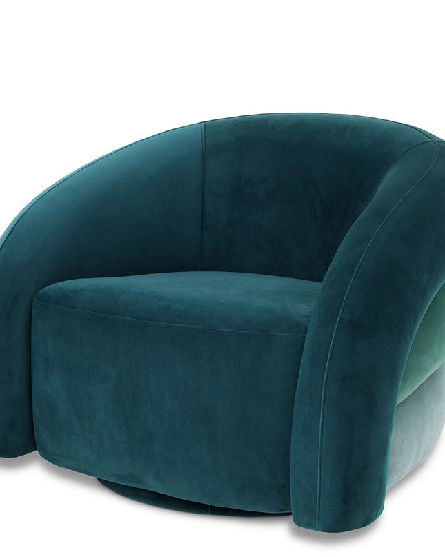 EICHHOLTZ | SWIVEL CHAIR NOVELLE - SEA GREEN VELVET - SHOWROOM ARTIKEL