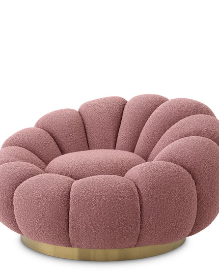 EICHHOLTZ | SWIVEL CHAIR MELLO - BOUCLÉ ROSE
