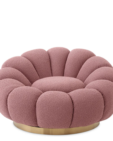 EICHHOLTZ | SWIVEL CHAIR MELLO - BOUCLÉ ROSE