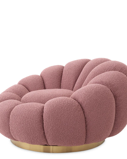 EICHHOLTZ | SWIVEL CHAIR MELLO - BOUCLÉ ROSE