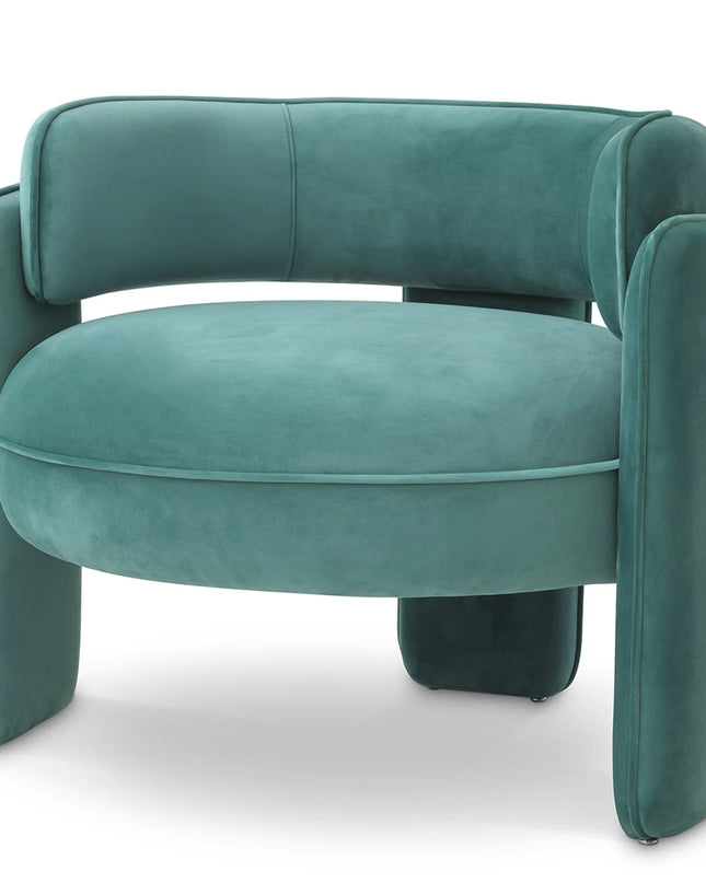 EICHHOLTZ | CHAIR CHAPLIN - TURQUOISE VELVET