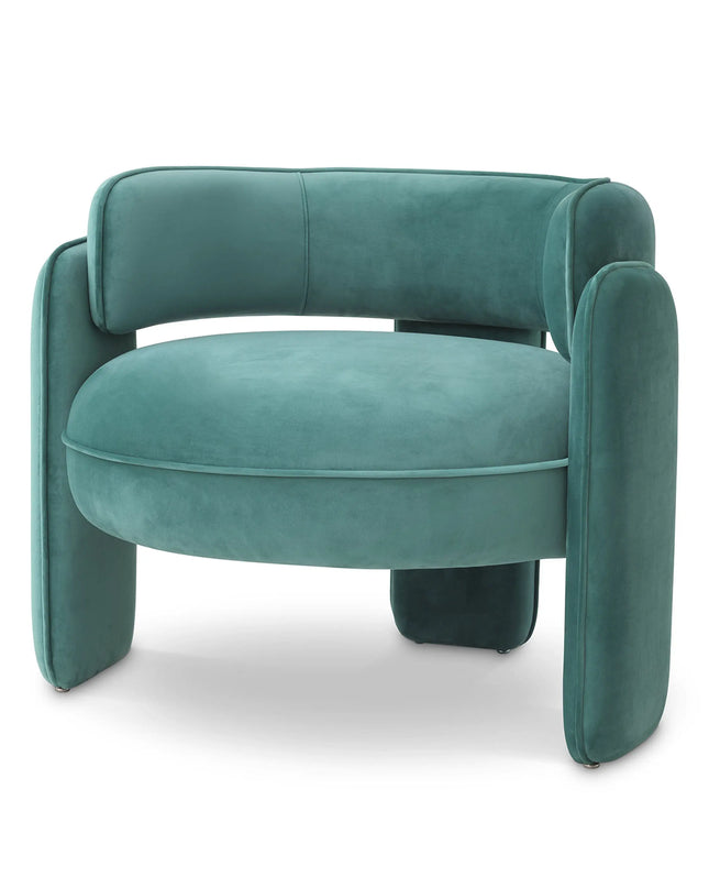EICHHOLTZ | CHAIR CHAPLIN - TURQUOISE VELVET