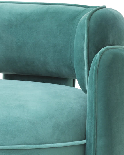 EICHHOLTZ | CHAIR CHAPLIN - TURQUOISE VELVET