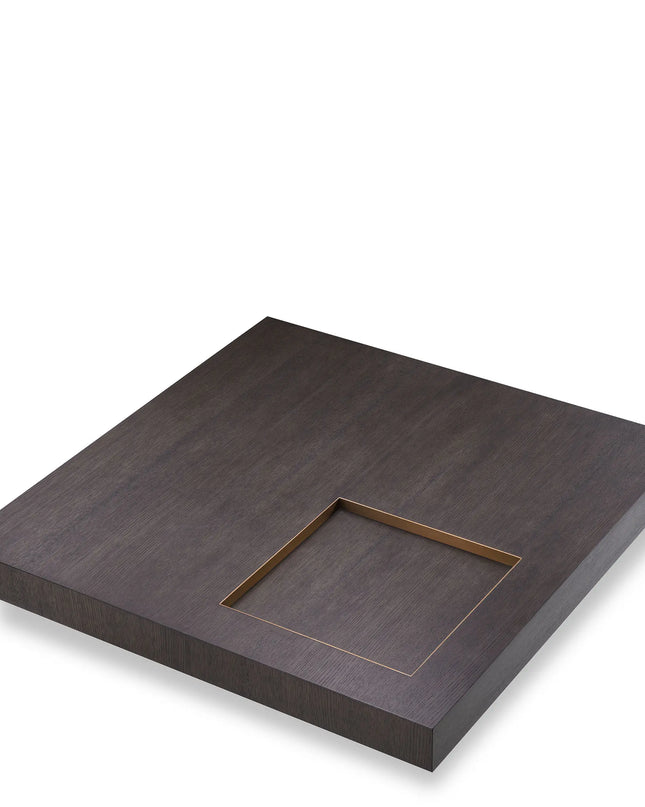 EICHHOLTZ | COFFEE TABLE OTUS SQUARE - BRUSHED BRASS FINISH