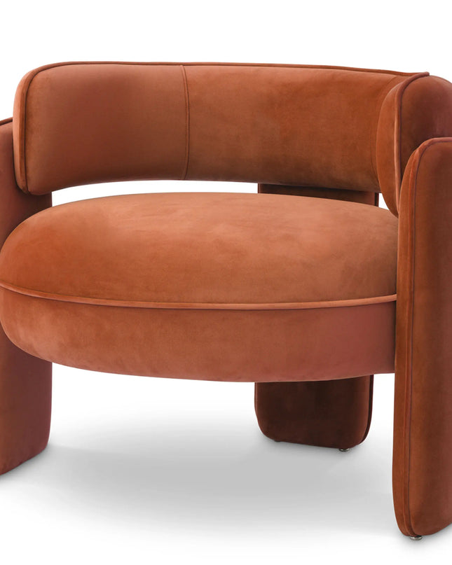 EICHHOLTZ | CHAIR CHAPLIN - ORANGE VELVET