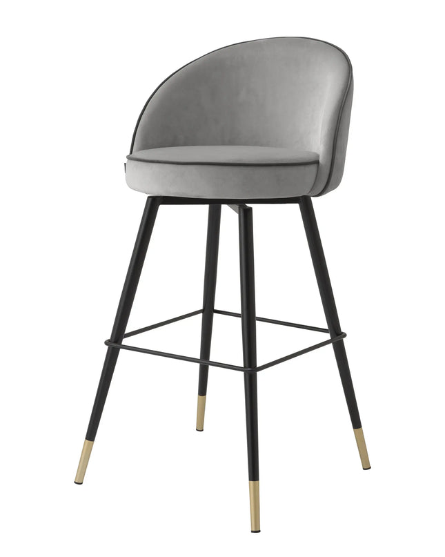 EICHHOLTZ | BAR STOOL COOPER SET OF 2 - LIGHT GREY