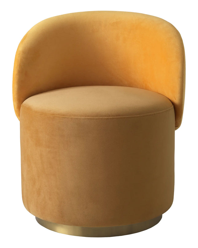 EICHHOLTZ | LOW DINING CHAIR GREER - YELLOW VELVET