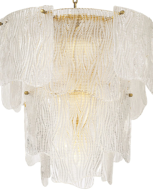 EICHHOLTZ | CHANDELIER ASINARA S - TEXTURED GLASS