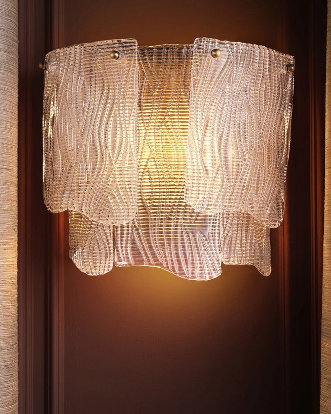 EICHHOLTZ | WALL LAMP ASINARA - TEXTURED GLASS