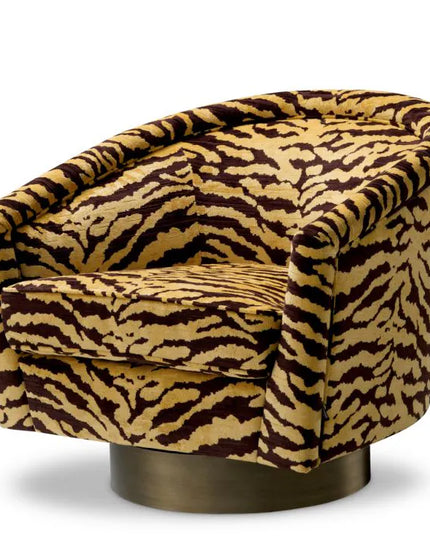 EICHHOLTZ | SWIVEL CHAIR CATENE - TIGRIS BROWN