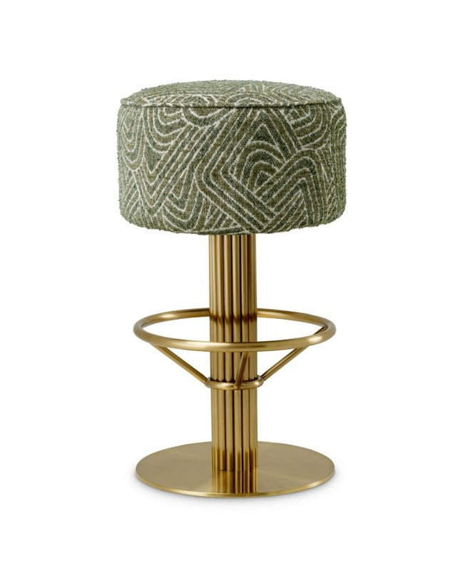 EICHHOLTZ | BAR STOOL CARLETON - CAMARI GREEN