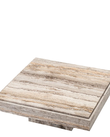 EICHHOLTZ | COFFEE TABLE SARTORIA - TRAVERTINE SILVER