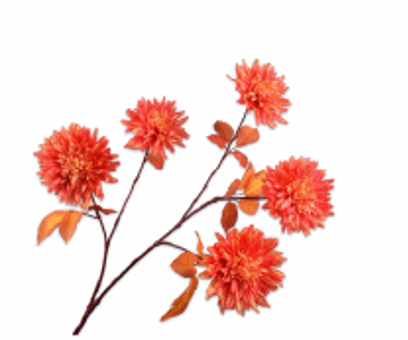 SILK-KA | CHRYSANT TAK ORANJE 105 cm