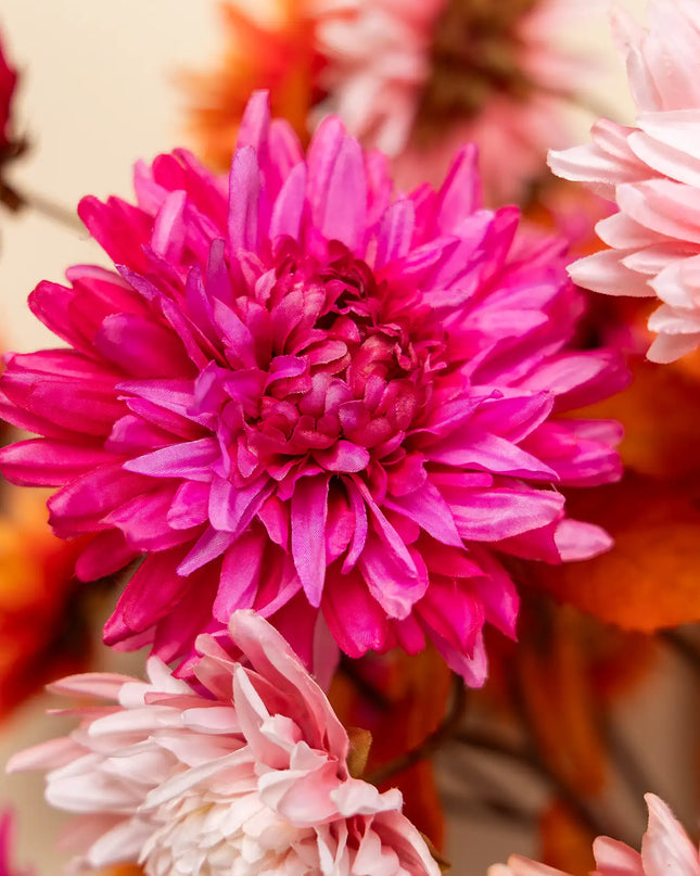SILK-KA | CHRYSANT TAK BTY/ROZ 105 cm