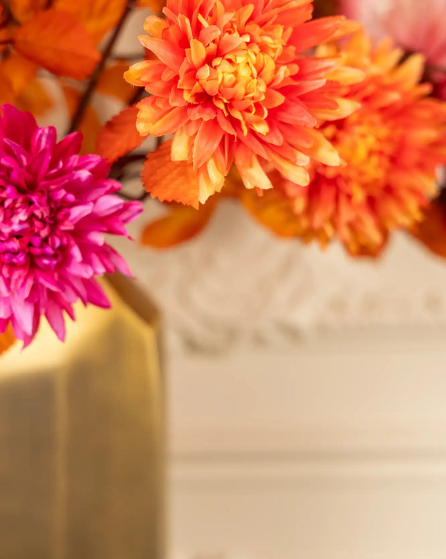 SILK-KA | CHRYSANT TAK ORANJE 105 cm