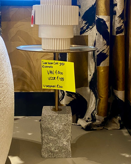 EICHHOLTZ | SIDE TABLE COLE - GREY GRANITE - SHOWROOM ARTIKEL