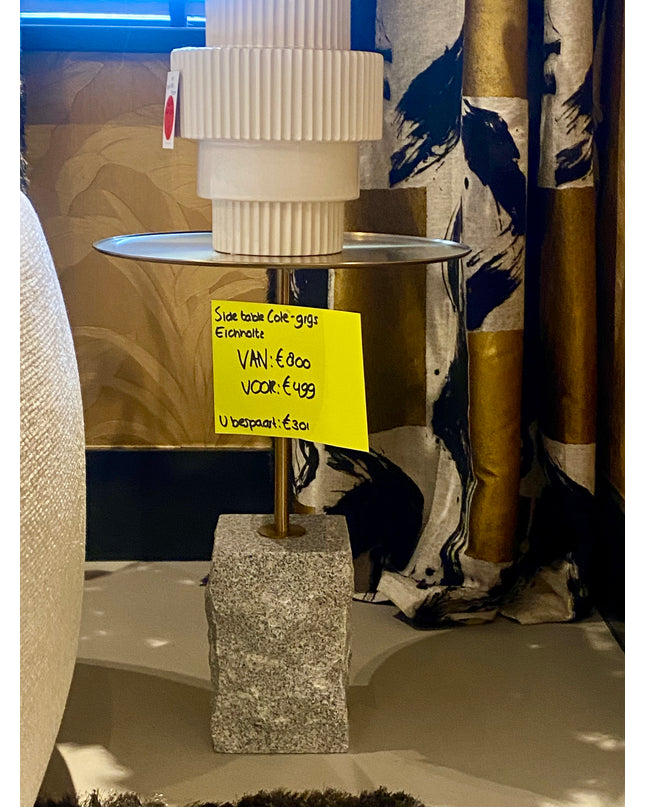 EICHHOLTZ | SIDE TABLE COLE - GREY GRANITE - SHOWROOM ARTIKEL