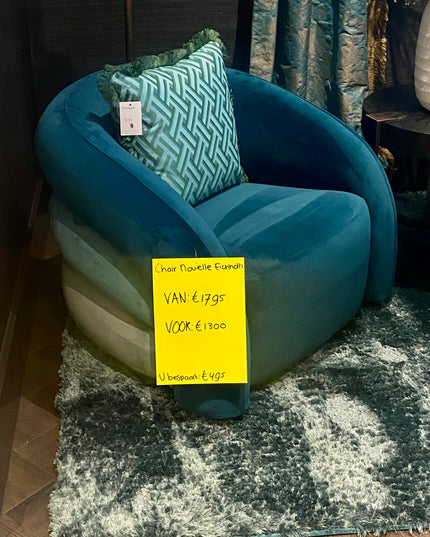 EICHHOLTZ | SWIVEL CHAIR NOVELLE - SEA GREEN VELVET - SHOWROOM ARTIKEL
