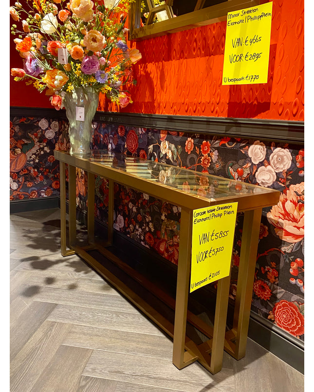 EICHHOLTZ | CONSOLE TABLE SKELETON PHILIPP PLEIN - SHOWROOM ARTIKEL